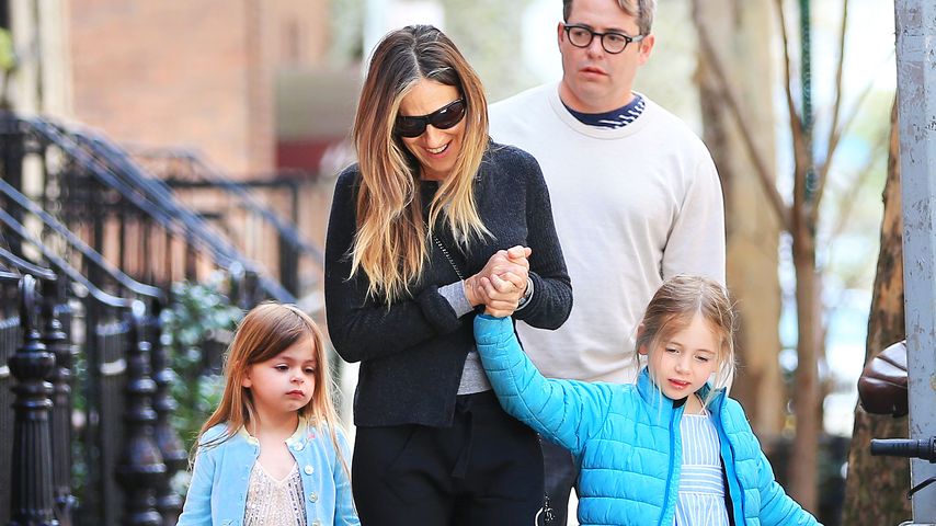 Sarah Jessica Parker und Matthew Broderick mit ihren Töchtern Marion und Tabitha