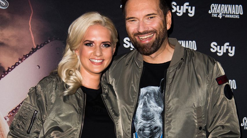Sarah Knappik und Ingo Nommsen bei der Sharknado 4 Premiere in Berlin