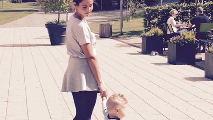 Sarah Lombardi mit Baby Alessio