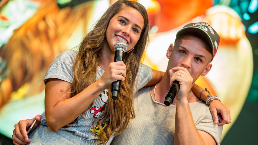Sarah und Pietro Lombardi bei einem Auftritt in Saarbrücken