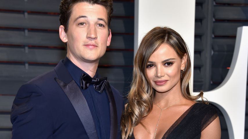 Schauspieler Miles Teller und Model Keleigh Sperry bei der Vanity Fair Oscar Party 2017