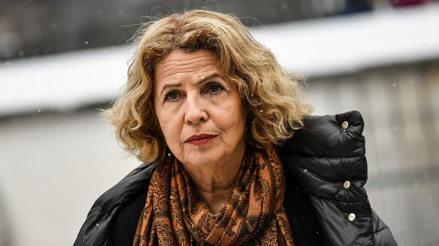 Schauspielerin Michaela May bei der Trauerfeier von Siegfried Rauch
