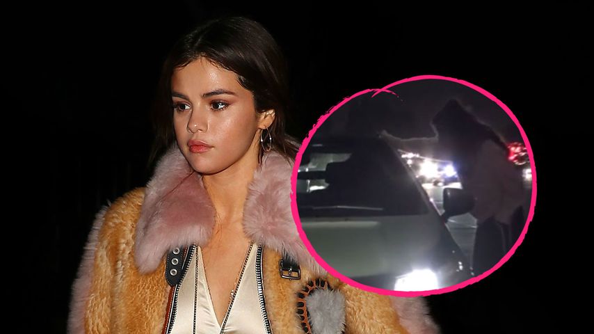 Trotz Paparazzi-Hass? HIER redet Sel mit Paps bei Auto-Stop!