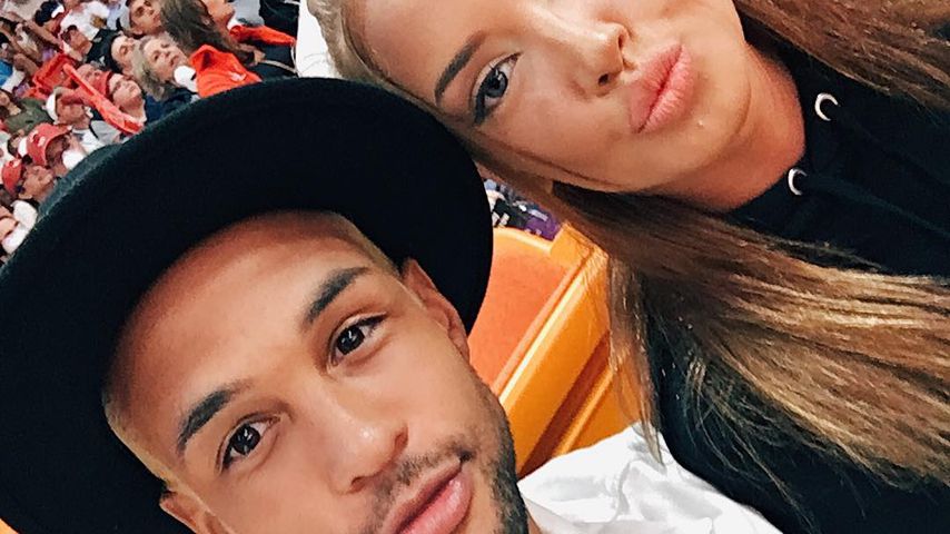 Simon Desue und Enisa Bukvic bei einem Spiel der Miami Heats