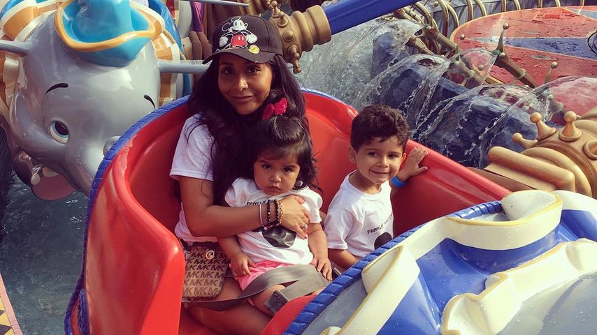 Snooki mit ihren Kindern Giovanna Marie und Lorenzo Dominic