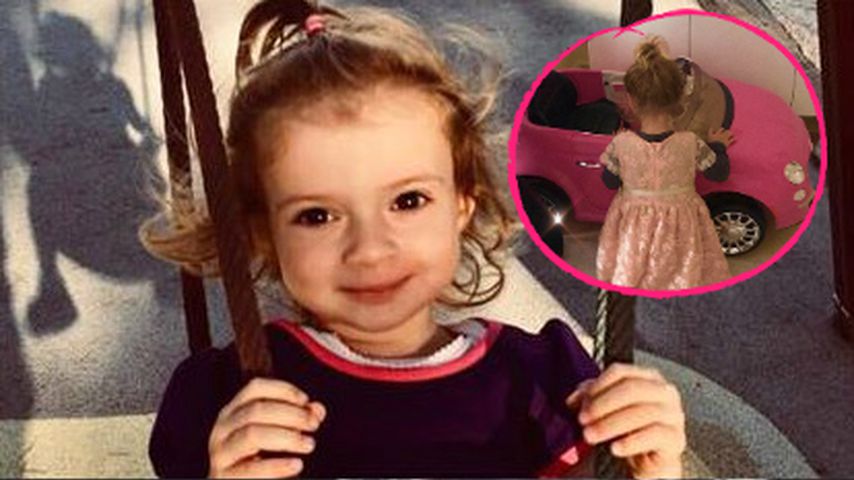 Ganz in Pink: Sophia Cordalis (2) bekommt ihr erstes Auto!