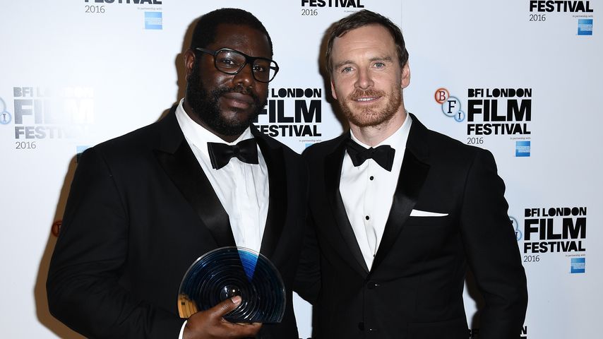 Regisseur Steve McQueen und Michael Fassbender bei den 60. BFI London Film Festival Awards