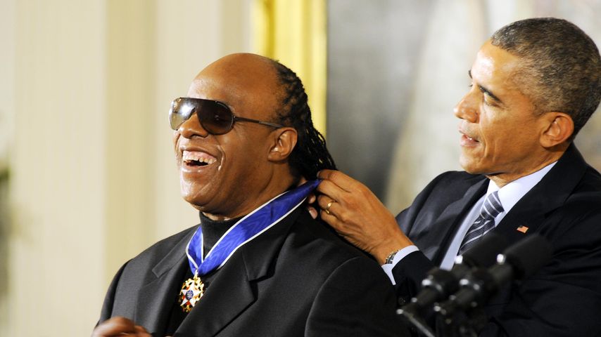 Barack Obama und Stevie Wonder