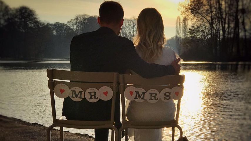 Sven Hannawald und Melissa Thieme nach ihrer Hochzeit