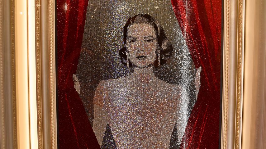 Swarovski-Gemälde von Grace Kelly, erstellt von den Künstlern Marnali