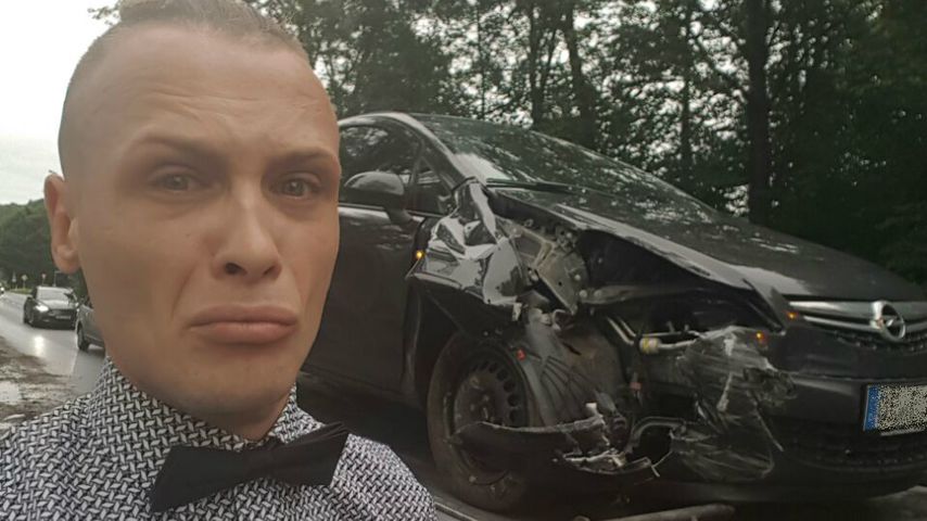 Emil Kusmirek und sein Unfall-Wagen
