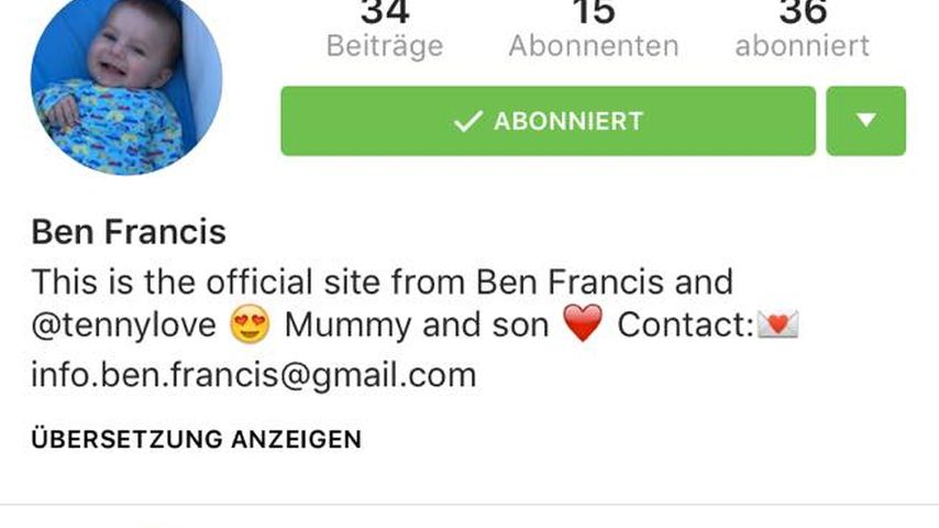 Tanja Tischewitschs Sohn hat jetzt eine eigene Instagram-Seite