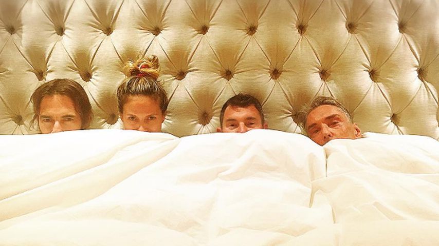 Thomas Hayo, Heidi Klum, Michael Michalsky und Wolfgang Joop