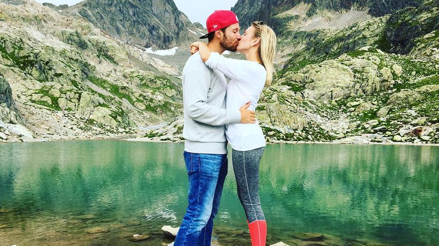 Tommy Schlesser mit Jill am See Lac Blanc