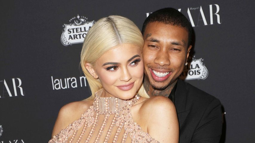 Tyga und Kylie Jenner auf dem Roten Teppich der "Harper's Bazaar"-Party