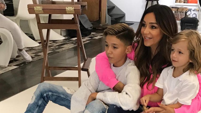 Verona Pooth mit ihren Söhnen San Diego und Rocco