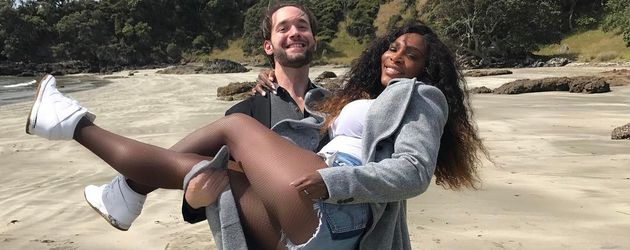 Alexis Ohanian und Serena Williams im April 2017 Alexis Ohanian und Serena Williams im April 2017