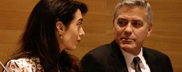 Amal und George Clooney bei einer Veranstaltung der Vereinten Nationen 2016 Amal und George Clooney bei einer Veranstaltung der Vereinten Nationen 2016