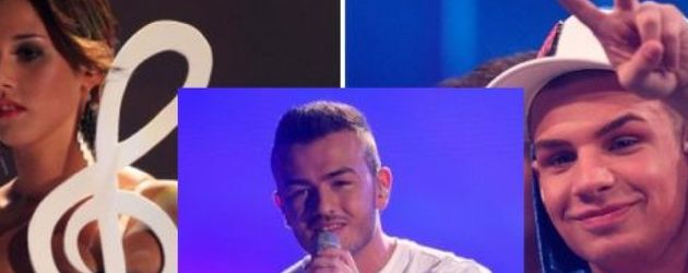 Sarah Engels, Pietro Lombardi und Ardian Bujupi Sarah Engels, Pietro Lombardi und Ardian Bujupi