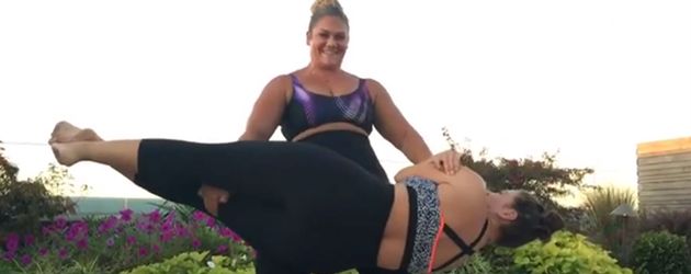 Ashley Graham und ihre Personal Trainerin Ashley Graham und ihre Personal Trainerin