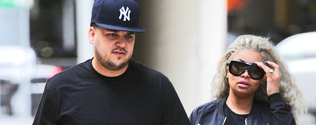 Rob Kardashian und Blac Chyna am JFK Airport Rob Kardashian und Blac Chyna am JFK Airport
