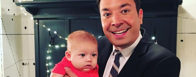 Boomer Phelps und Moderator Jimmy Fallon Boomer Phelps und Moderator Jimmy Fallon