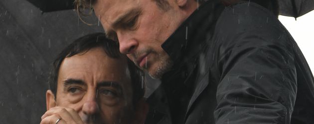 Brad Pitt im Regen Brad Pitt im Regen