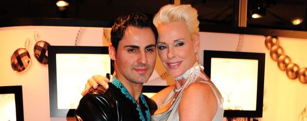 Mattia Dessi und Brigitte Nielsen Mattia Dessi und Brigitte Nielsen