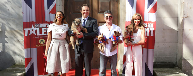 Simon Cowell, Alesha Dixon, Amanda Holden und David Walliams Simon Cowell, Alesha Dixon, Amanda Holden und David Walliams