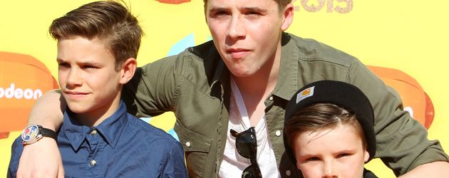 Brooklyn Beckham, Romeo Beckham und Cruz Beckham Brooklyn Beckham, Romeo Beckham und Cruz Beckham