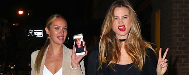 Candice Swanepoel und Behati Prinsloo bei der "VS Fashion Show screening afterparty" in New York Candice Swanepoel und Behati Prinsloo bei der "VS Fashion Show screening afterparty" in New York