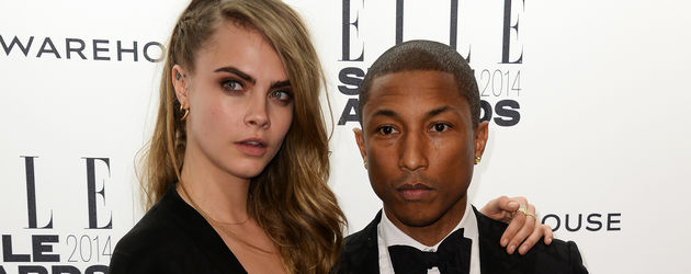 Cara Delevingne und Pharrell Williams Cara Delevingne und Pharrell Williams