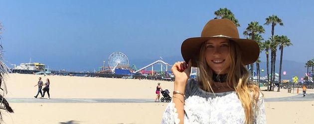 Cathy Hummels am Strand von Los Angeles Cathy Hummels am Strand von Los Angeles