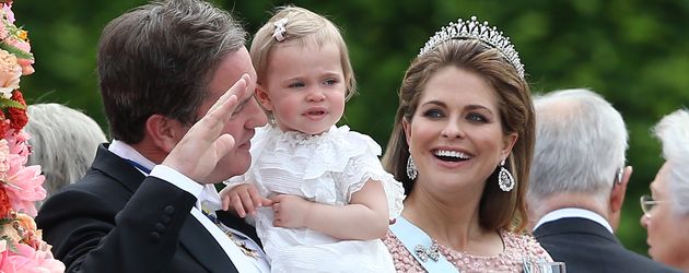 Prinzessin Leonore von Schweden, Madeleine von Schweden und Christopher O'Neill Prinzessin Leonore von Schweden, Madeleine von Schweden und Christopher O'Neill