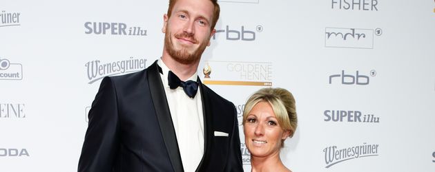 Christoph Harting mit Ehefrau Nancy bei einer Preisverleihung Christoph Harting mit Ehefrau Nancy bei einer Preisverleihung
