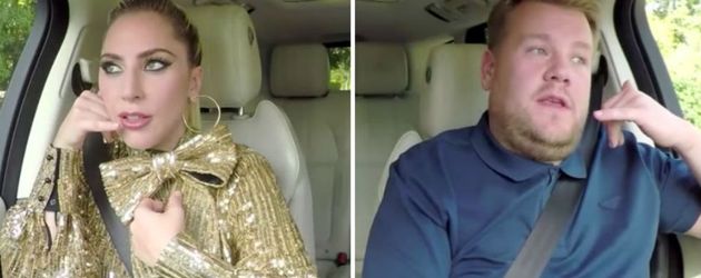 Lady Gaga und Jamie Corden während ihres Carpool-Karaoke Lady Gaga und Jamie Corden während ihres Carpool-Karaoke
