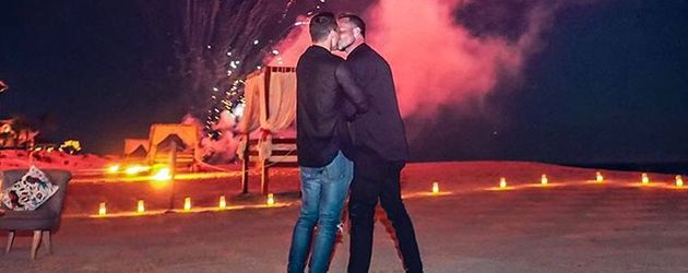 Colton Haynes und sein Verlobter Jeff Leatham Colton Haynes und sein Verlobter Jeff Leatham