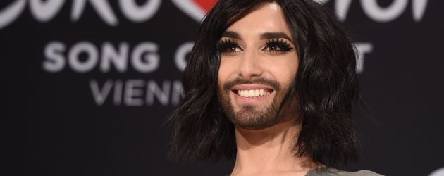Conchita Wurst bei der PK für den "Eurovision Song Contest" Conchita Wurst bei der PK für den "Eurovision Song Contest"