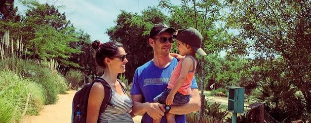 Daniela Ruah mit Ehemann David und Sohn River Isaac Daniela Ruah mit Ehemann David und Sohn River Isaac
