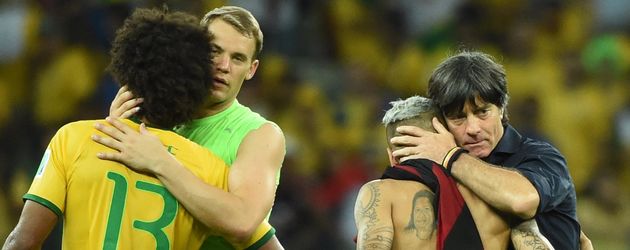 Joachim Löw, Manuel Neuer und Dante Joachim Löw, Manuel Neuer und Dante