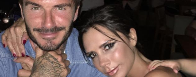 David Beckham und Victoria Beckham in einer Bar David Beckham und Victoria Beckham in einer Bar