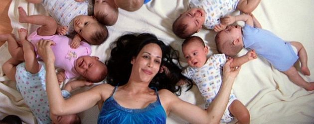 Nadya Suleman mit ihren Achtlingen Nadya Suleman mit ihren Achtlingen
