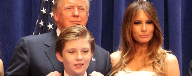 Donald, Melania und Barron Trump in New York Donald, Melania und Barron Trump in New York