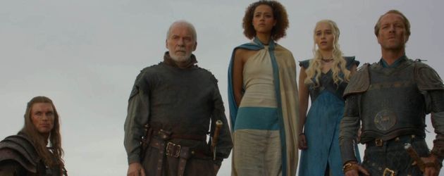 Emilia Clarke, Nathalie Emmanuel und Ed Skrein Emilia Clarke, Nathalie Emmanuel und Ed Skrein