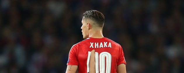 Granit Xhaka beim EM-Spiel gegen Frankreich Granit Xhaka beim EM-Spiel gegen Frankreich