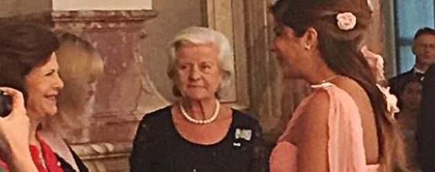 Indira und Königin Silvia von Schweden Indira und Königin Silvia von Schweden
