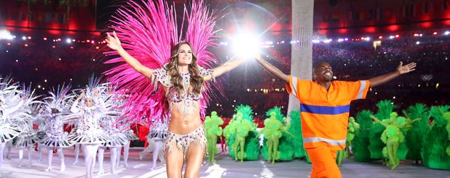Izabel Goulart bei der Abschlussfeier der Olympischen Spiele 2016 in Rio Izabel Goulart bei der Abschlussfeier der Olympischen Spiele 2016 in Rio