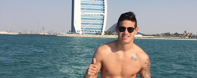 Fußballer James Rodríguez 2015 in Dubai Fußballer James Rodríguez 2015 in Dubai