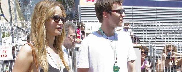 Schauspieler Jennifer Lawrence und Nicholas Hoult in Monaco, 2012 Schauspieler Jennifer Lawrence und Nicholas Hoult in Monaco, 2012