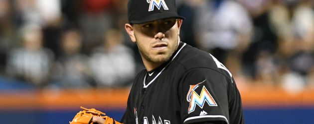 Jose Fernandez bei einem Baseball-Match Jose Fernandez bei einem Baseball-Match